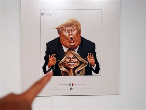 Cartoon exhibition 'Trumpism' held in Tehran .